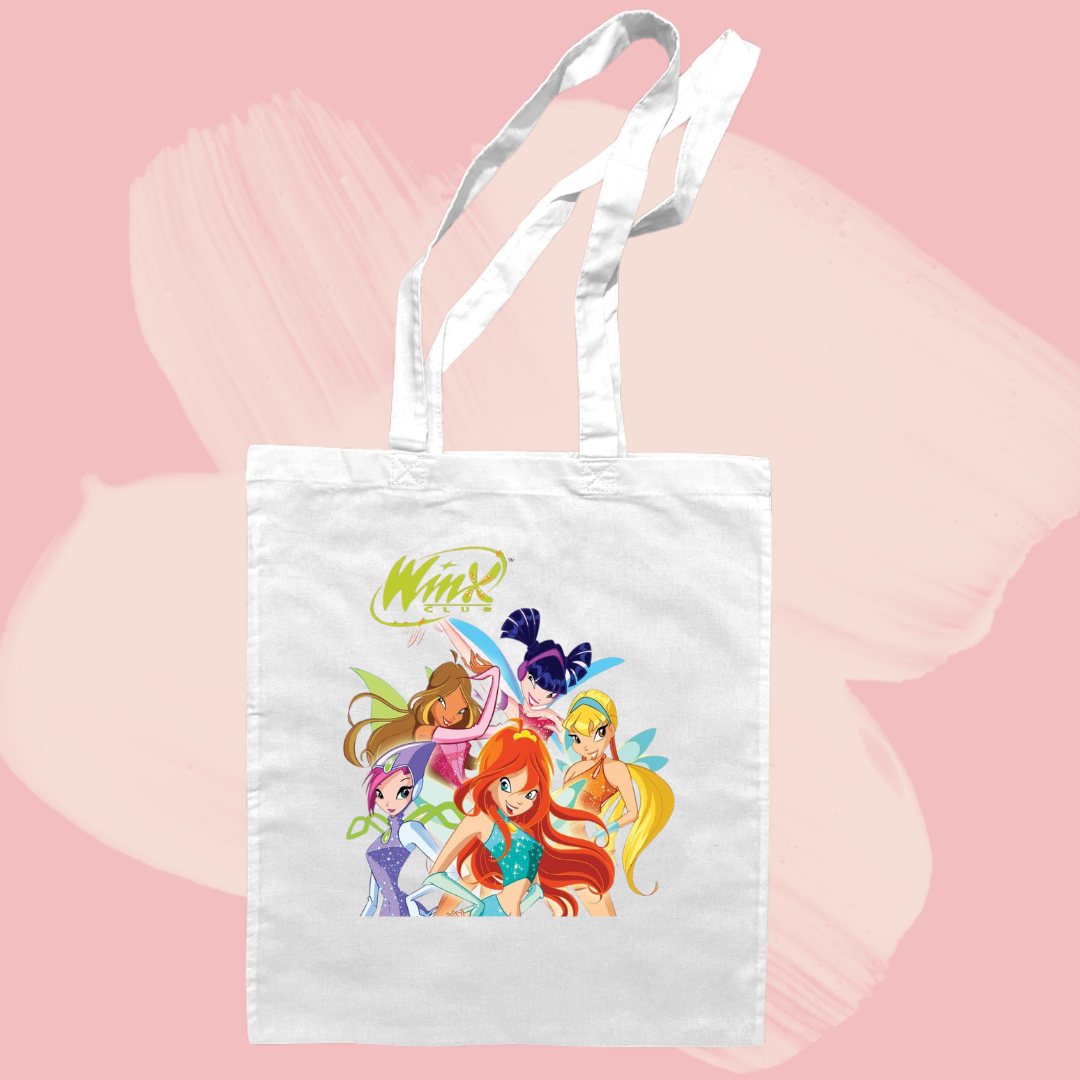 Torba bawełniana tote bag z nadrukiem winx club bajka