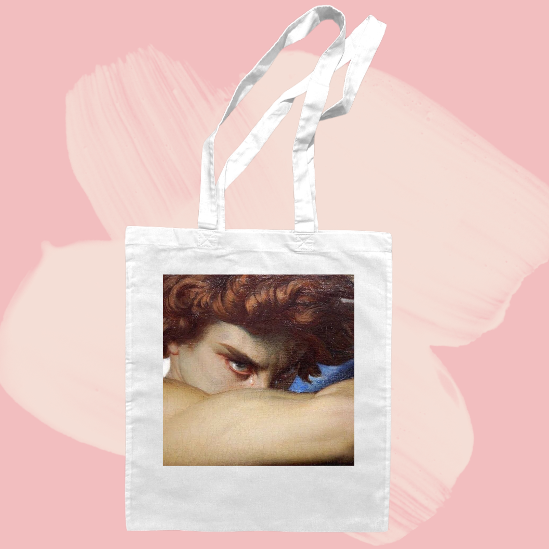 Torba bawełniana tote bag z nadrukiem obraz fallen angel upadły anioł