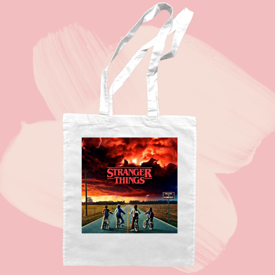 Torba bawełniana tote bag z nadrukiem stranger things