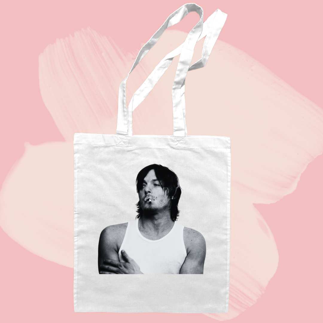 Torba bawełniana tote bag z nadrukiem daryl the walking dead