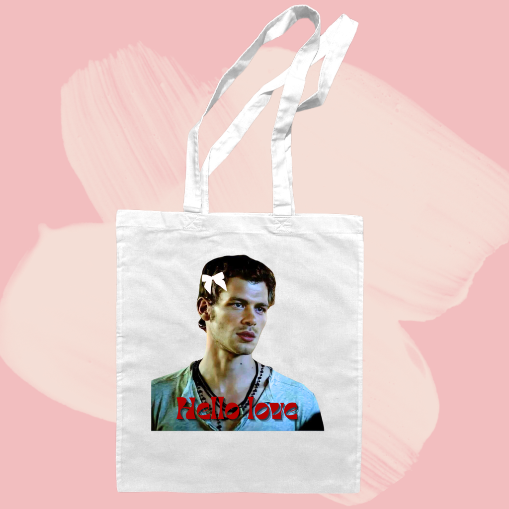 Torba bawełniana tote bag z nadrukiem klaus mikaelson hello love pamiętniki wampirów the vampire diaries