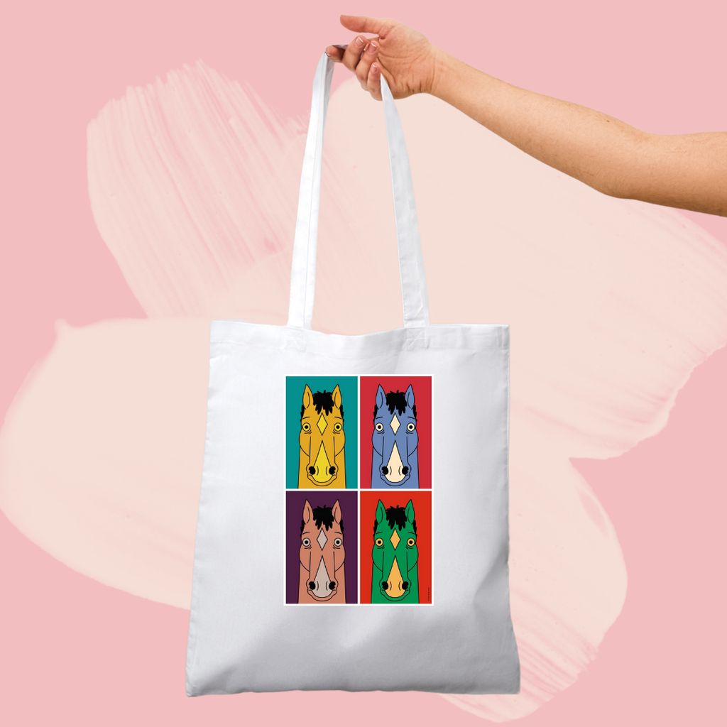 Torba bawełniana tote bag z nadrukiem bojack horseman serial