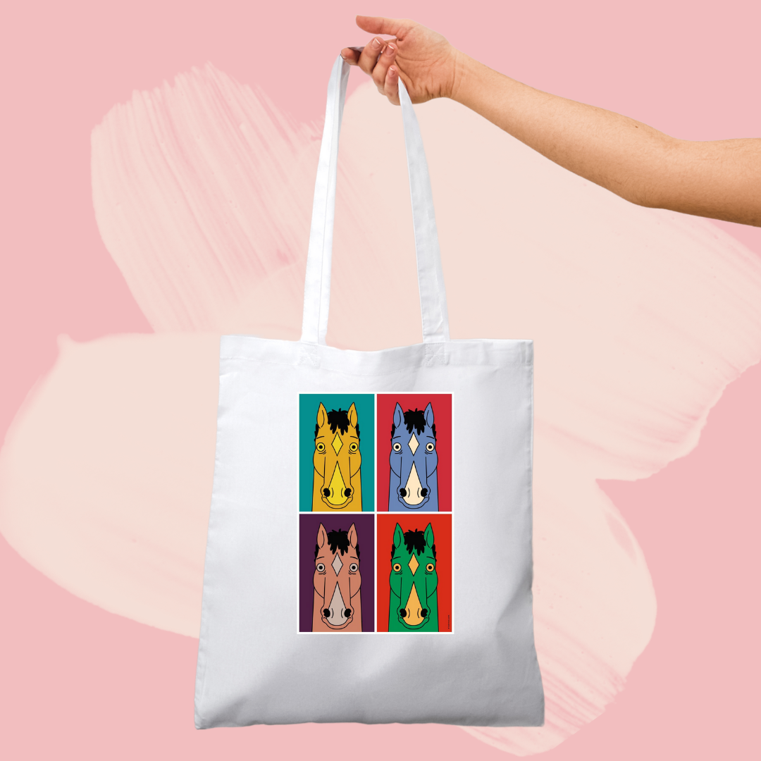Torba bawełniana tote bag z nadrukiem bojack horseman serial