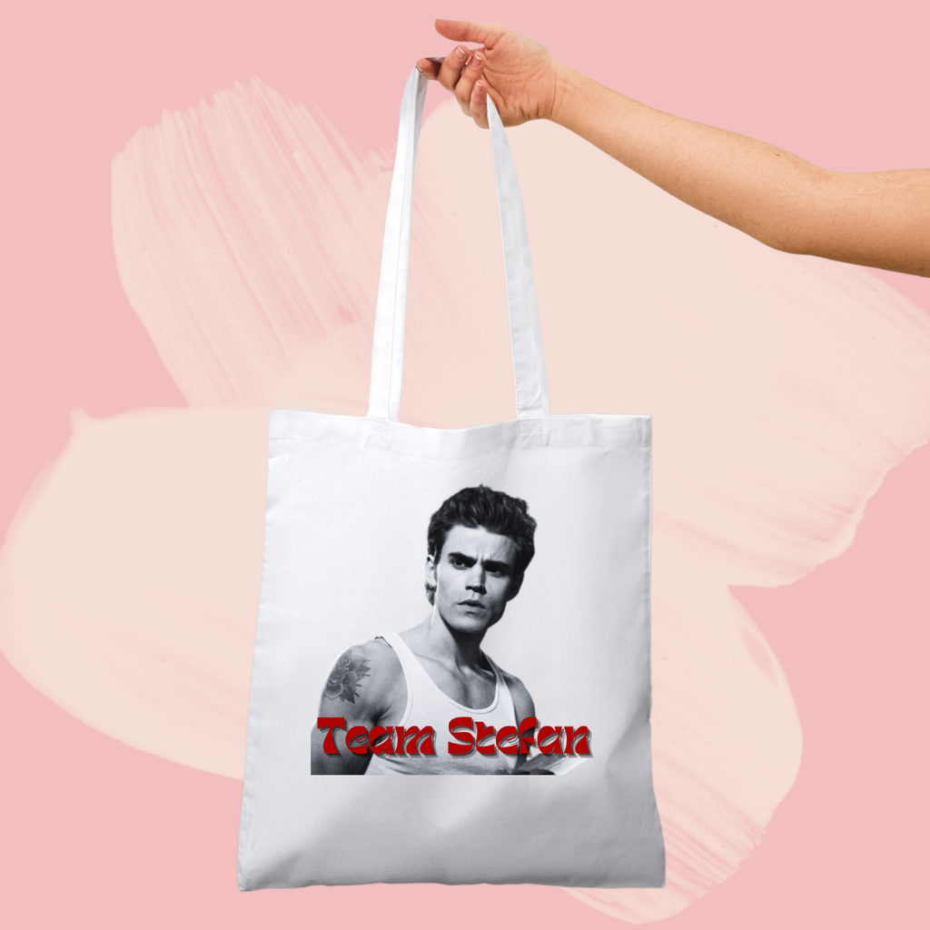 Torba bawełniana tote bag z nadrukiem team stefan salvatore pamiętniki wampirów the vampire diaries
