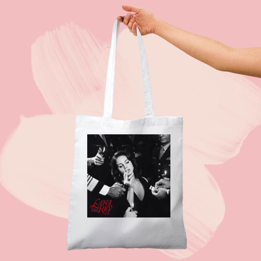 Torba bawełniana tote bag z nadrukiem lana del rey