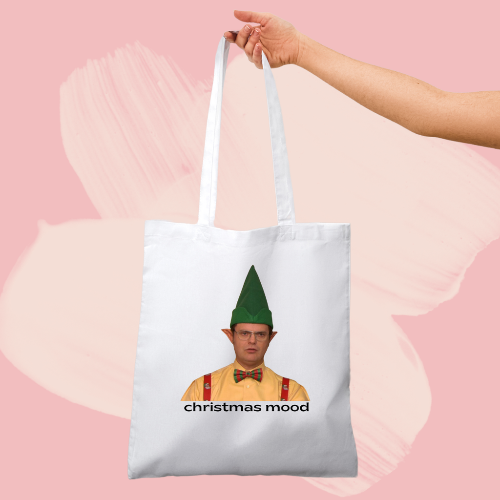 Torba bawełniana tote bag z nadrukiem christmas mood the office dwight