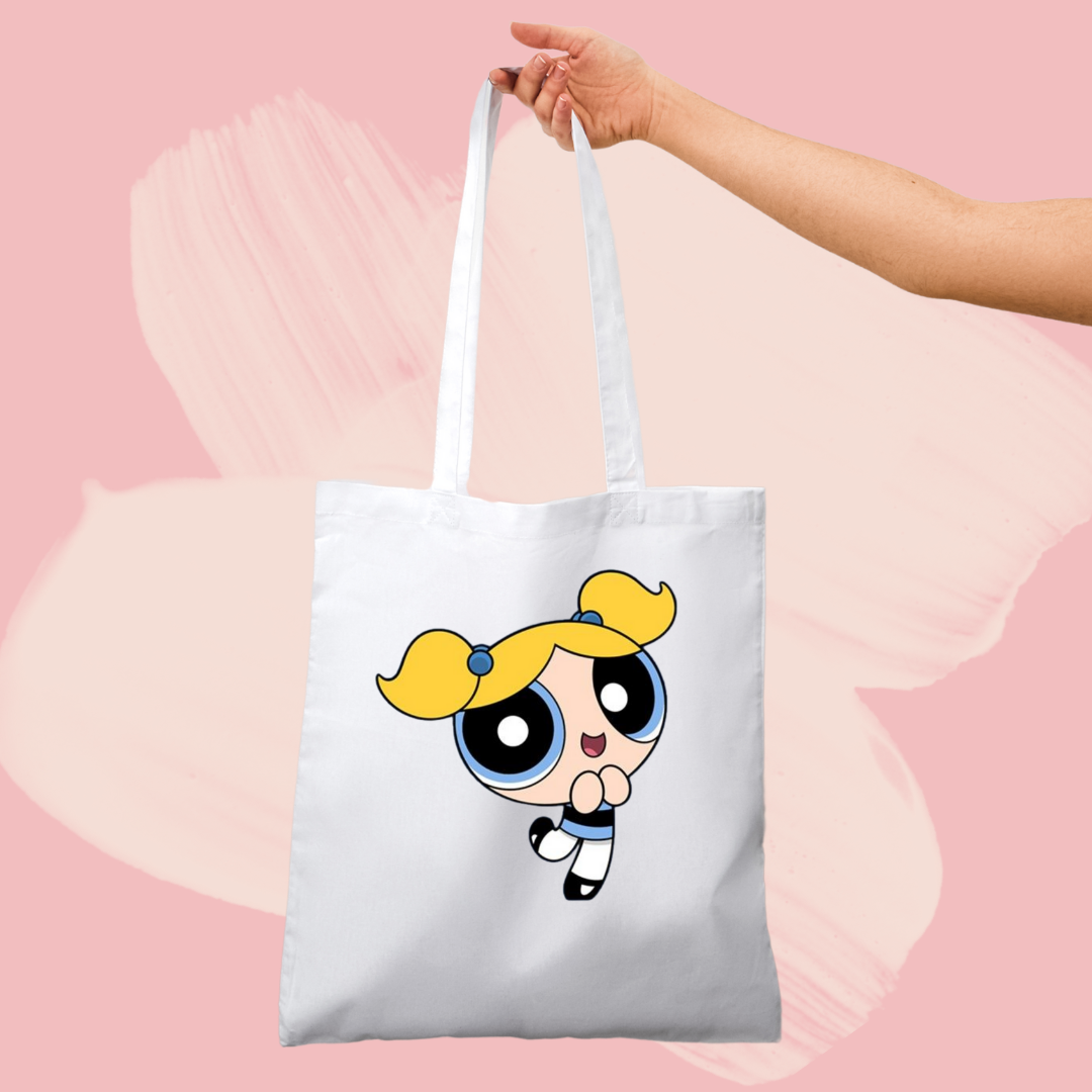 Torba bawełniana tote bag z nadrukiem atomówki bajka