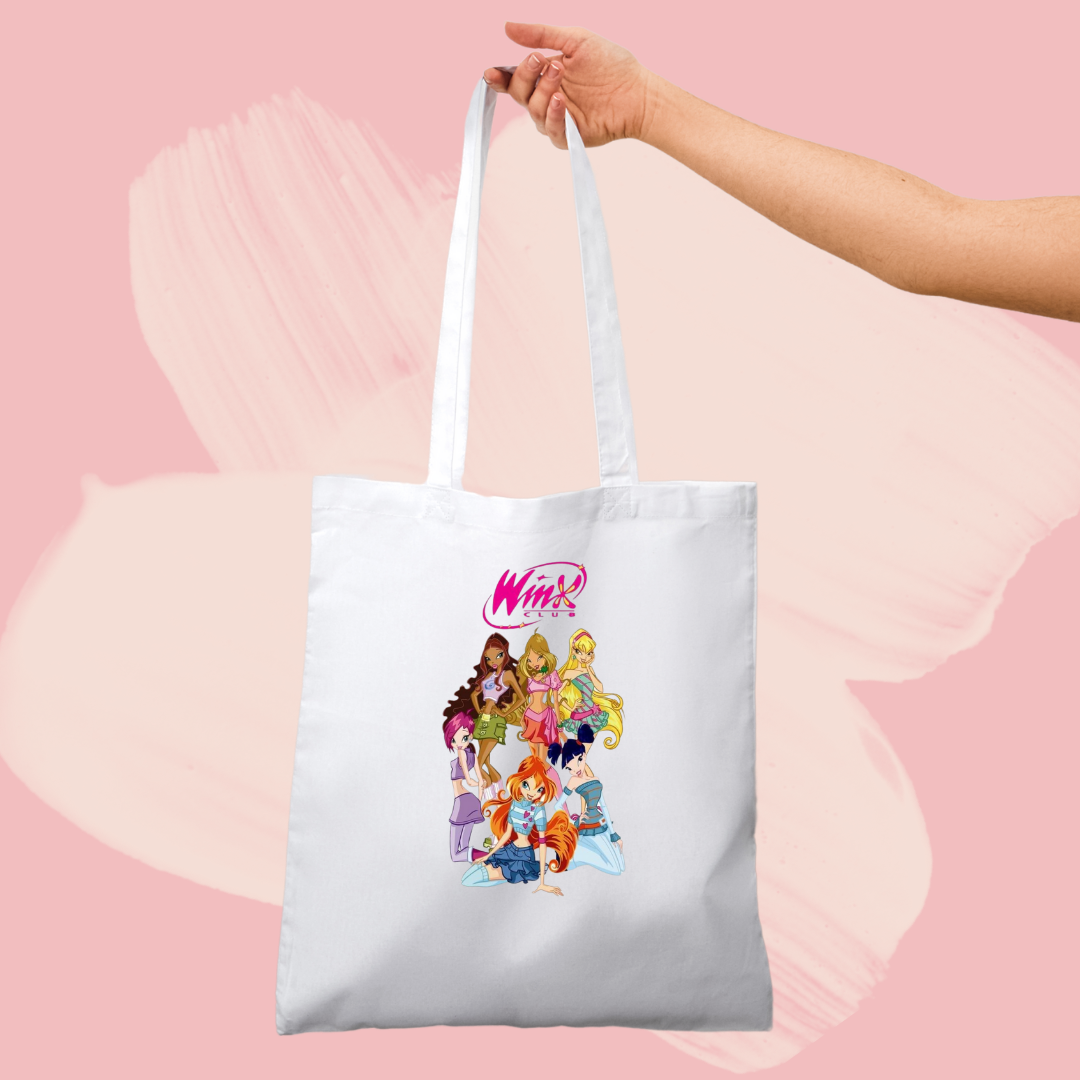 Torba bawełniana tote bag z nadrukiem winx club bajka