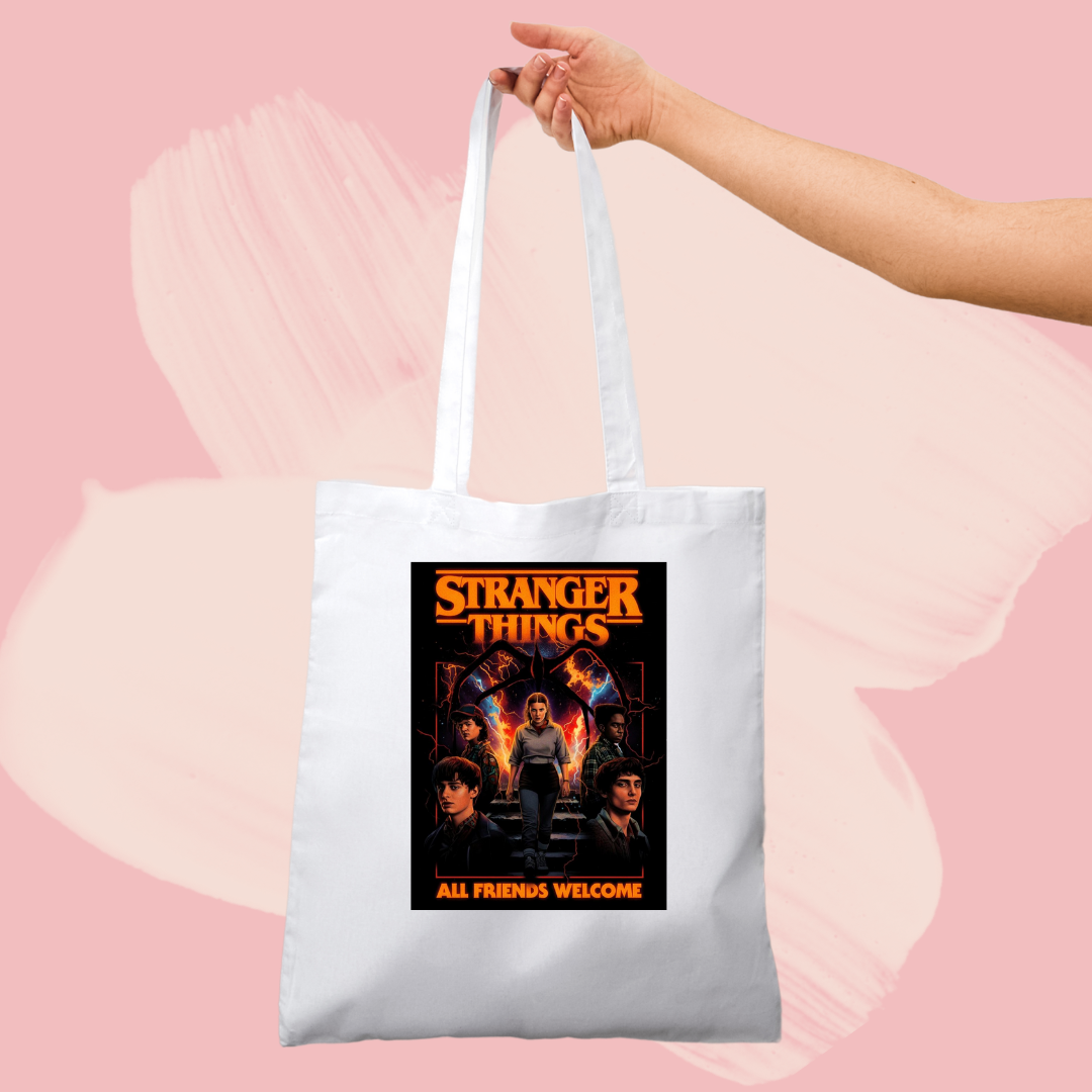 Torba bawełniana tote bag z nadrukiem stranger things
