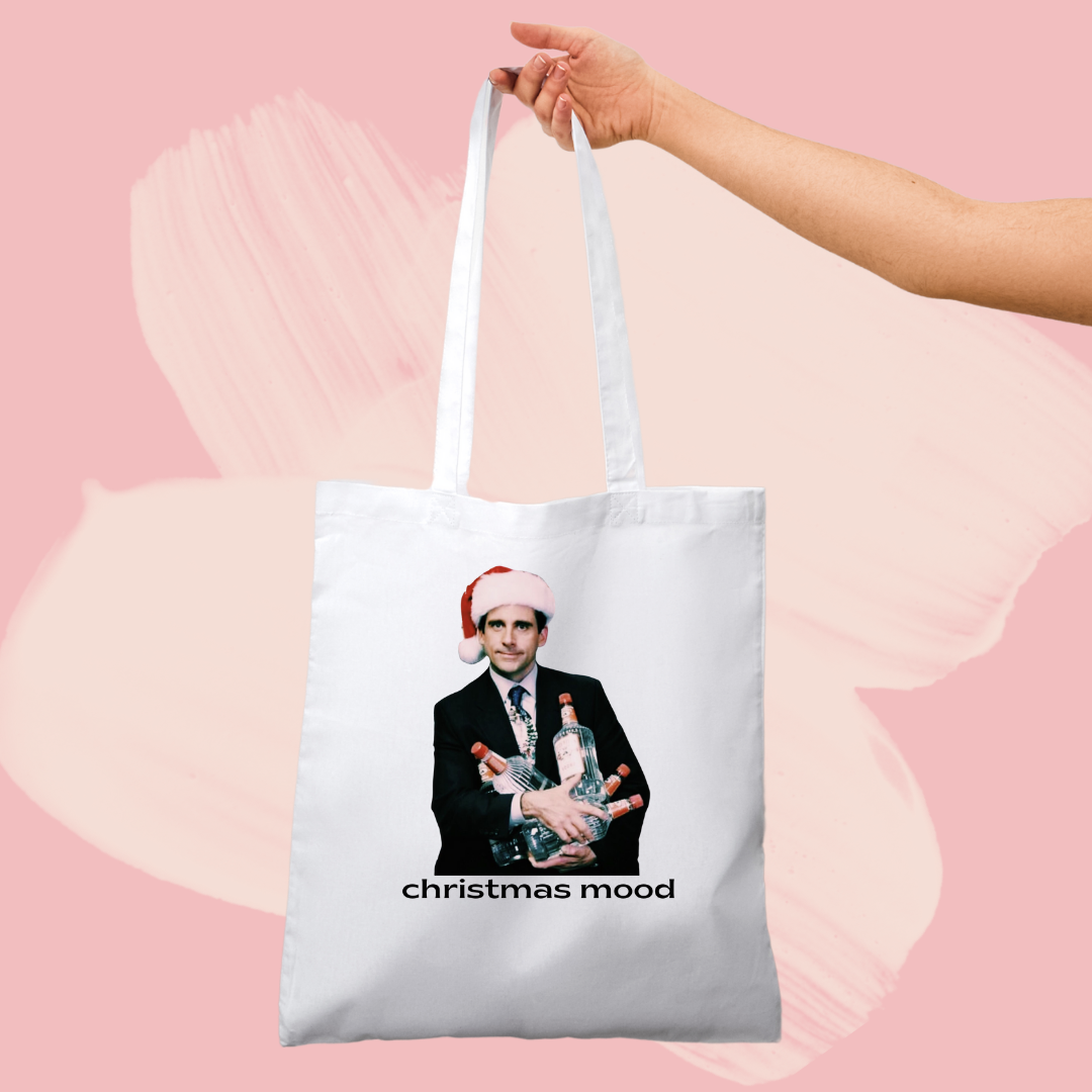 Torba bawełniana tote bag z nadrukiem christmas mood the office michael
