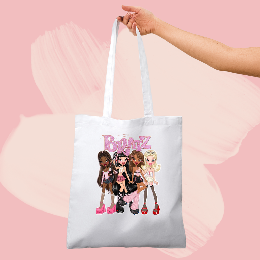 Torba bawełniana tote bag z nadrukiem bratz 00s