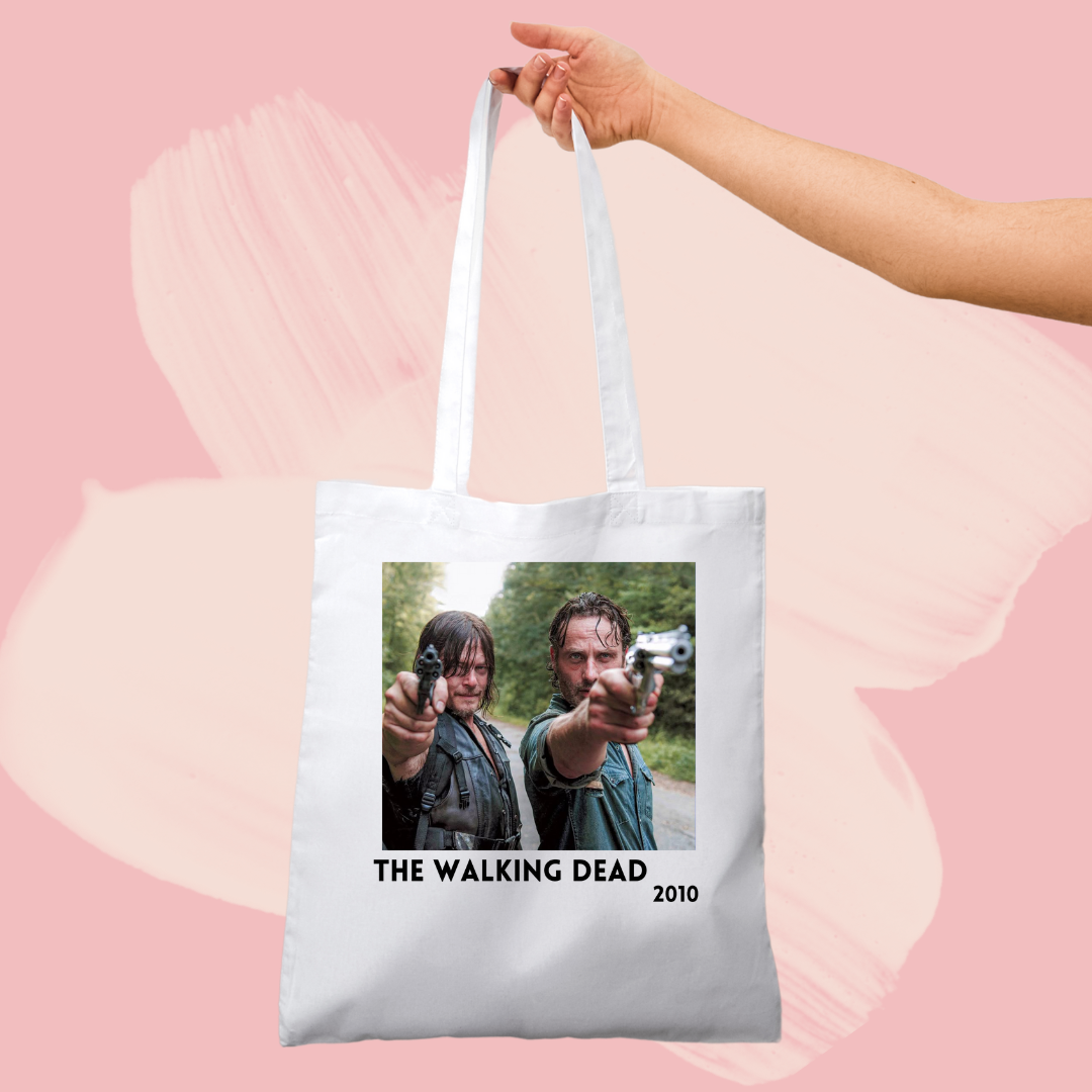 Torba bawełniana tote bag z nadrukiem serial the walking dead