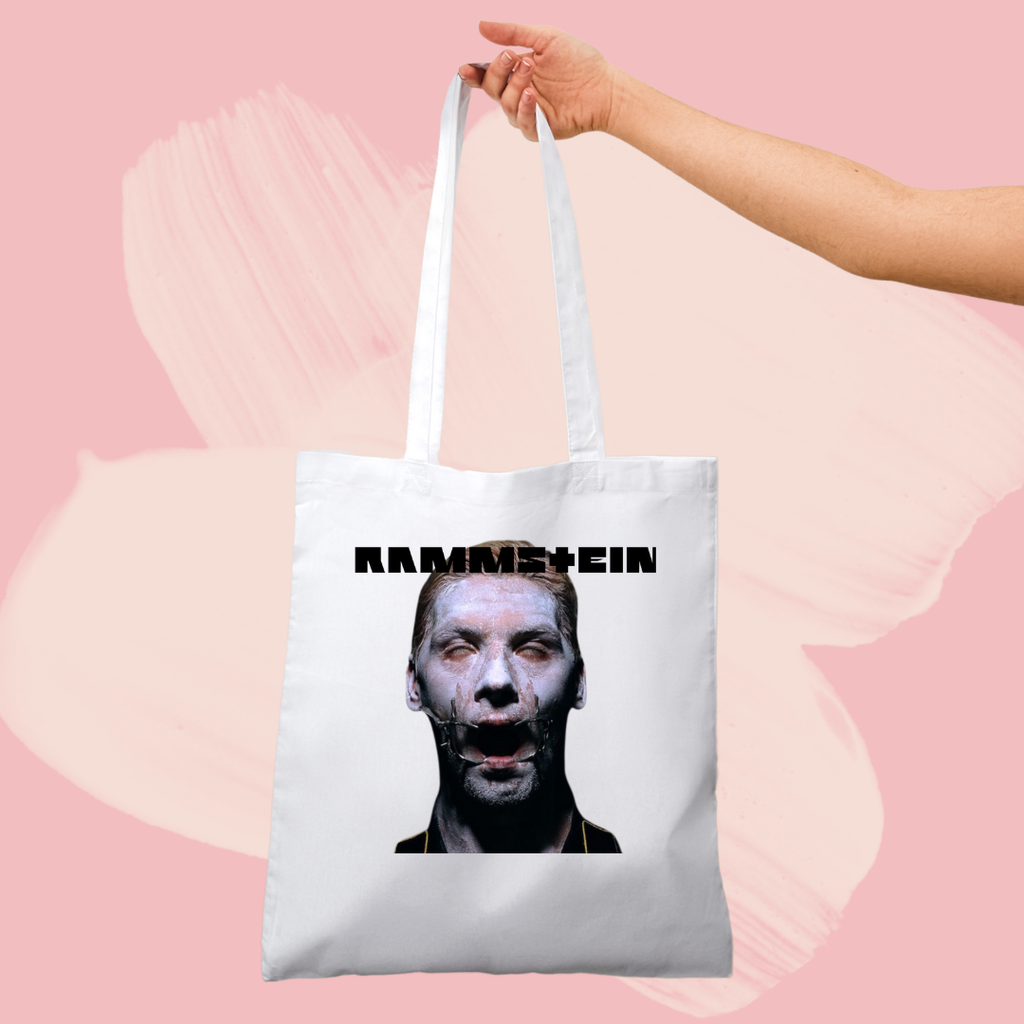 Torba bawełniana tote bag z nadrukiem rammstein zespół