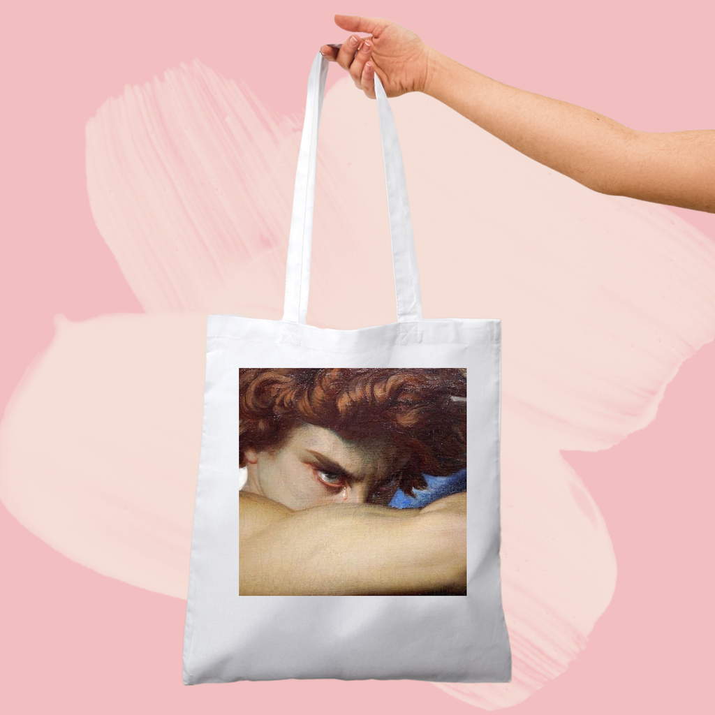 Torba bawełniana tote bag z nadrukiem obraz fallen angel upadły anioł