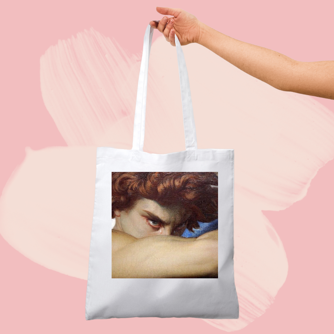 Torba bawełniana tote bag z nadrukiem obraz fallen angel upadły anioł