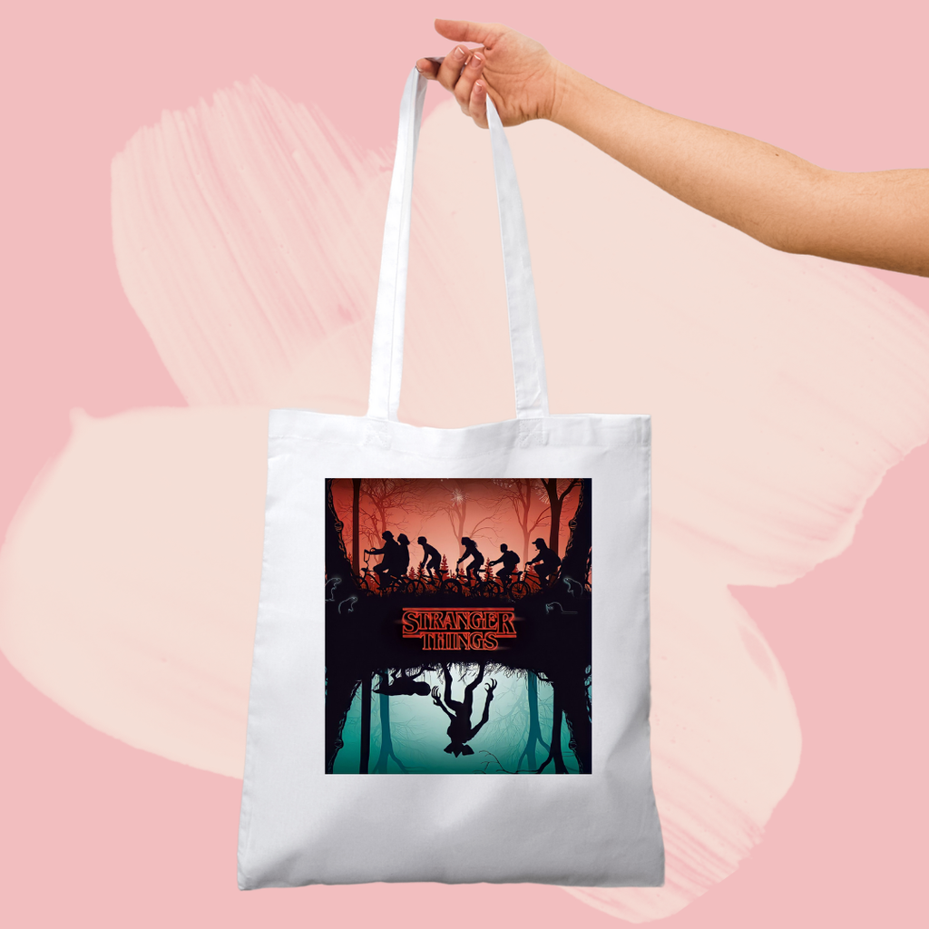Torba bawełniana tote bag z nadrukiem stranger things