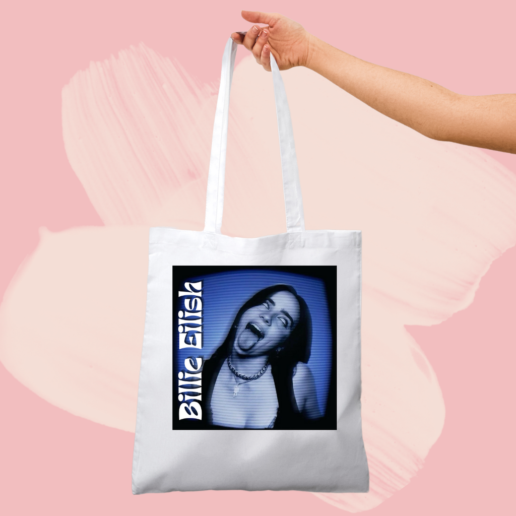 Torba bawełniana tote bag z nadrukiem billie eilish
