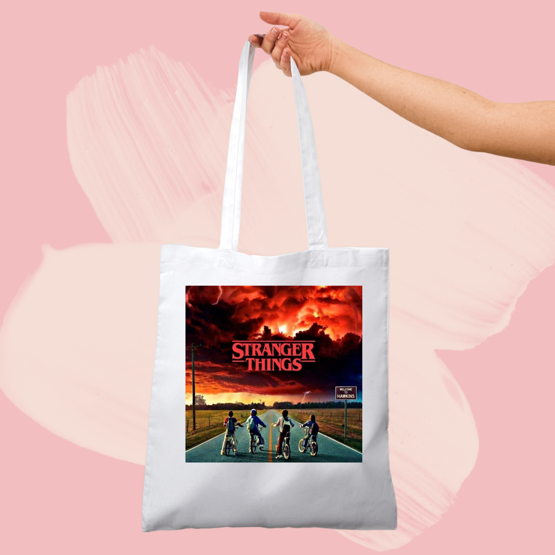 Torba bawełniana tote bag z nadrukiem stranger things