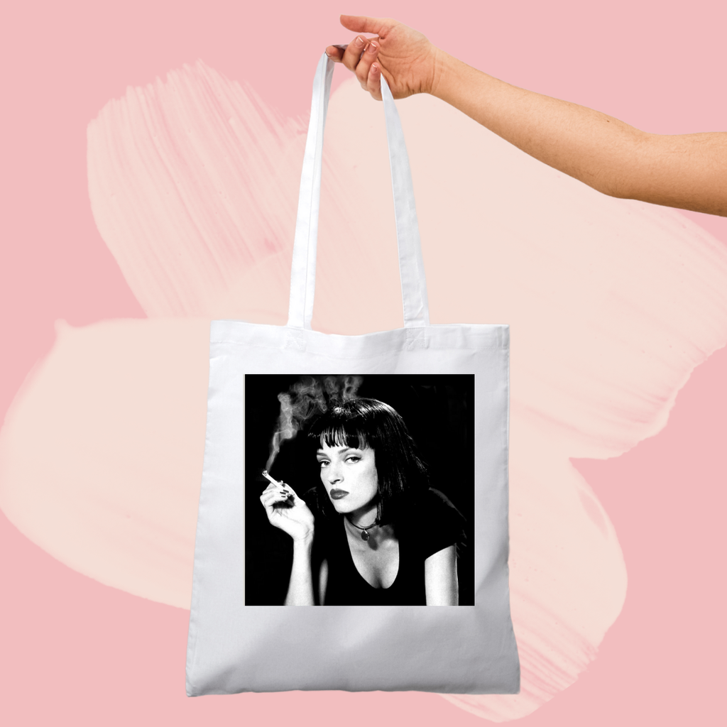 Torba bawełniana tote bag z nadrukiem pulp fiction mia wallace
