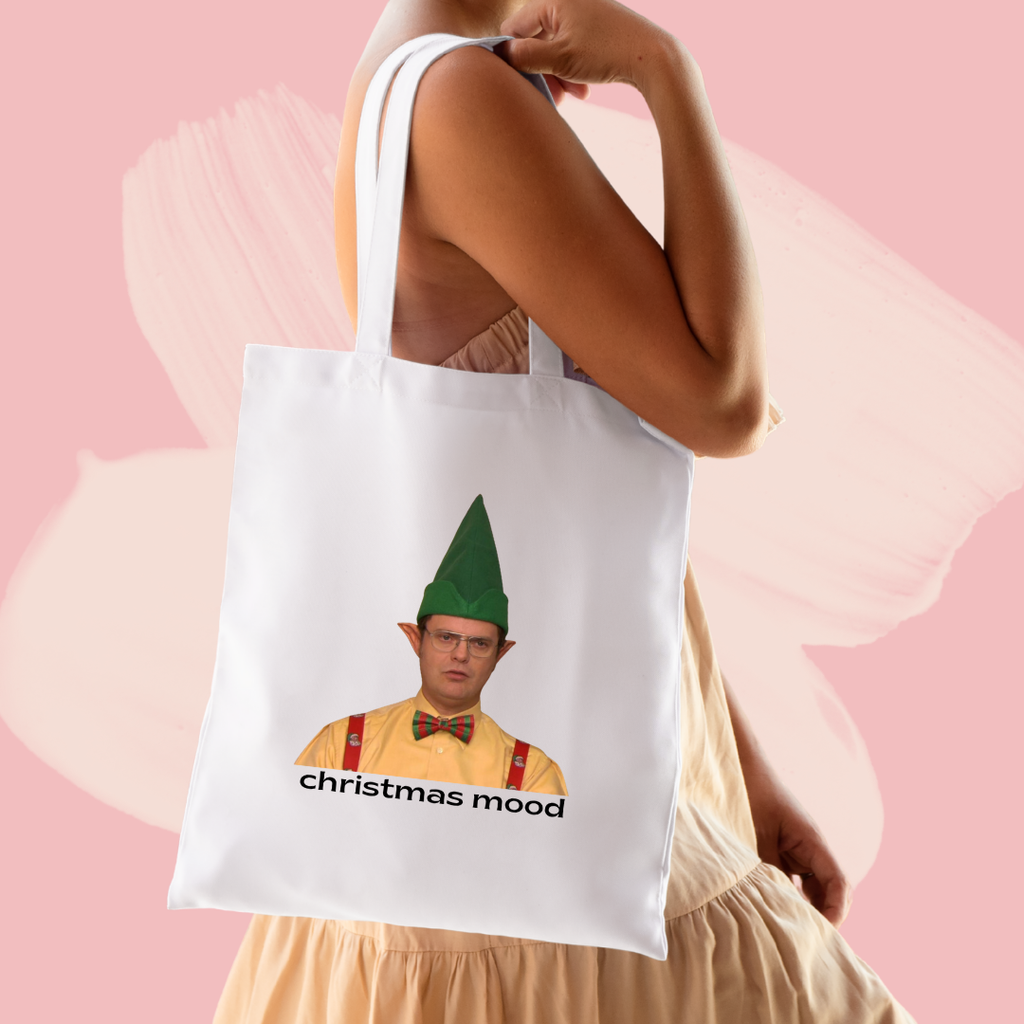 Torba bawełniana tote bag z nadrukiem christmas mood the office dwight