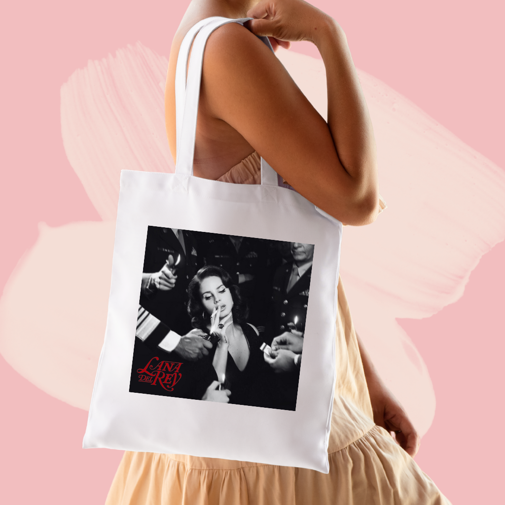 Torba bawełniana tote bag z nadrukiem lana del rey