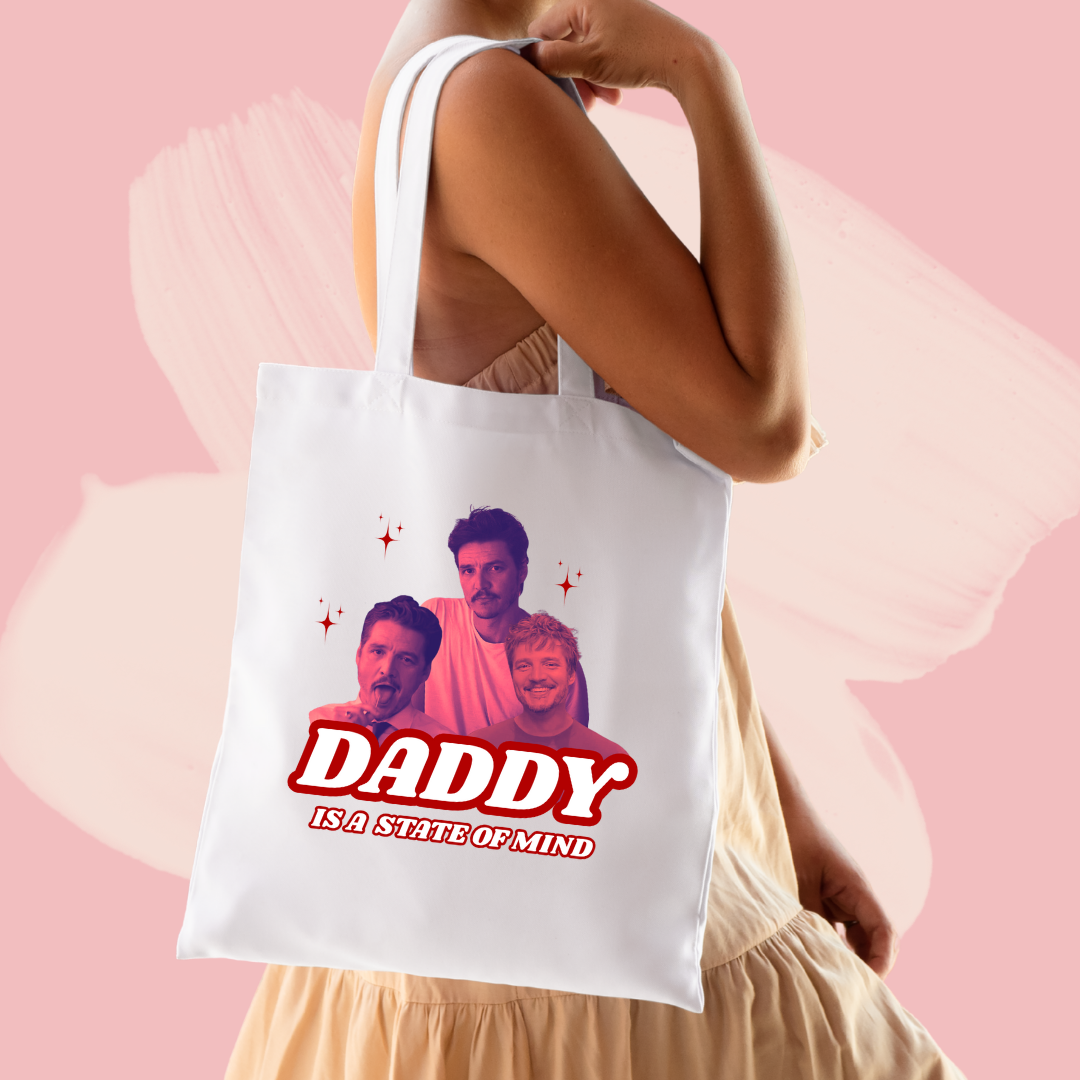 Torba bawełniana tote bag z nadrukiem pedro pascal daddy