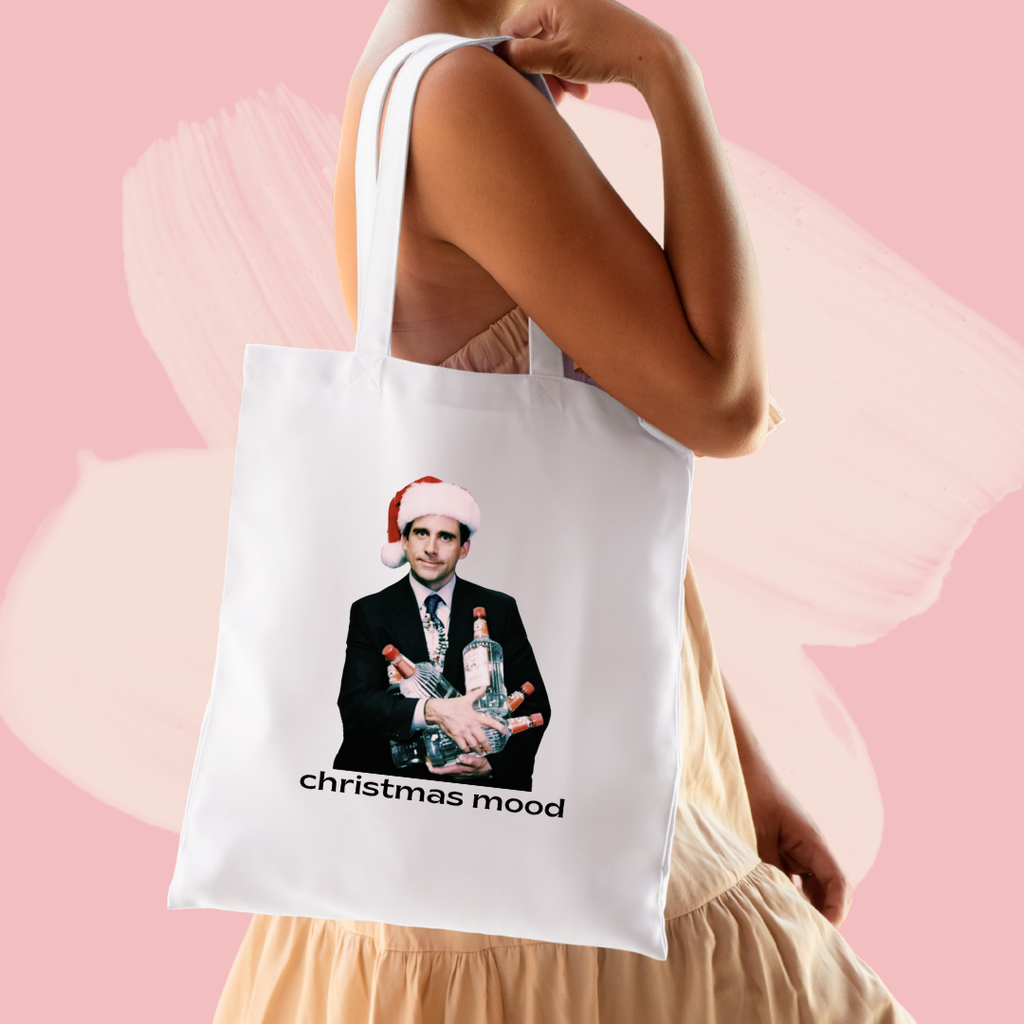 Torba bawełniana tote bag z nadrukiem christmas mood the office michael