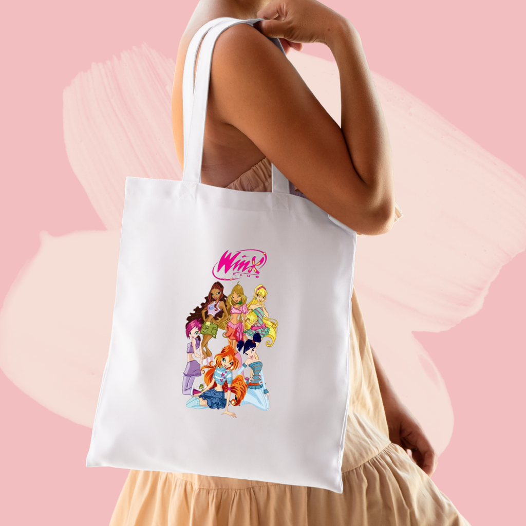 Torba bawełniana tote bag z nadrukiem winx club bajka