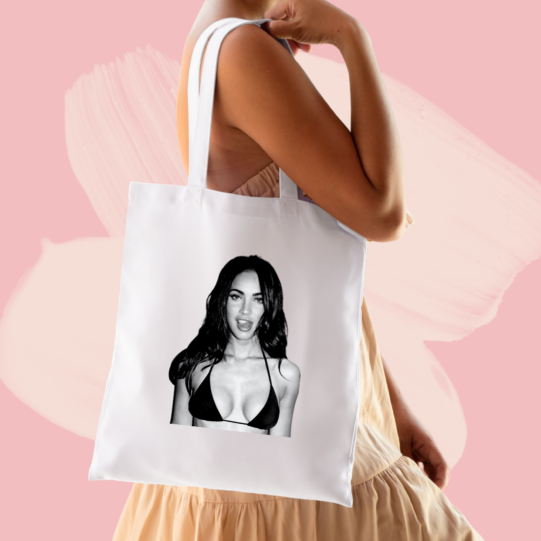 Torba bawełniana tote bag z nadrukiem megan fox