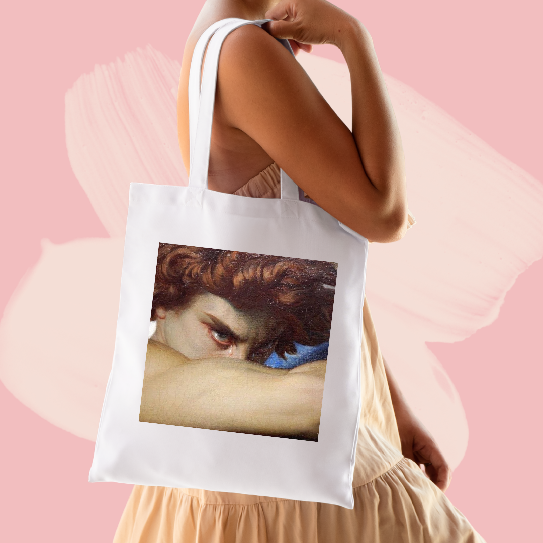 Torba bawełniana tote bag z nadrukiem obraz fallen angel upadły anioł
