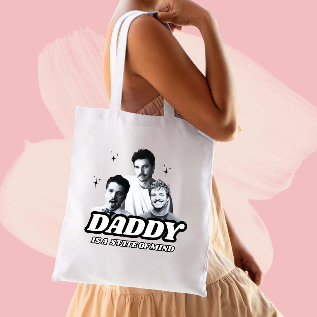 Torba bawełniana tote bag z nadrukiem pedro pascal daddy