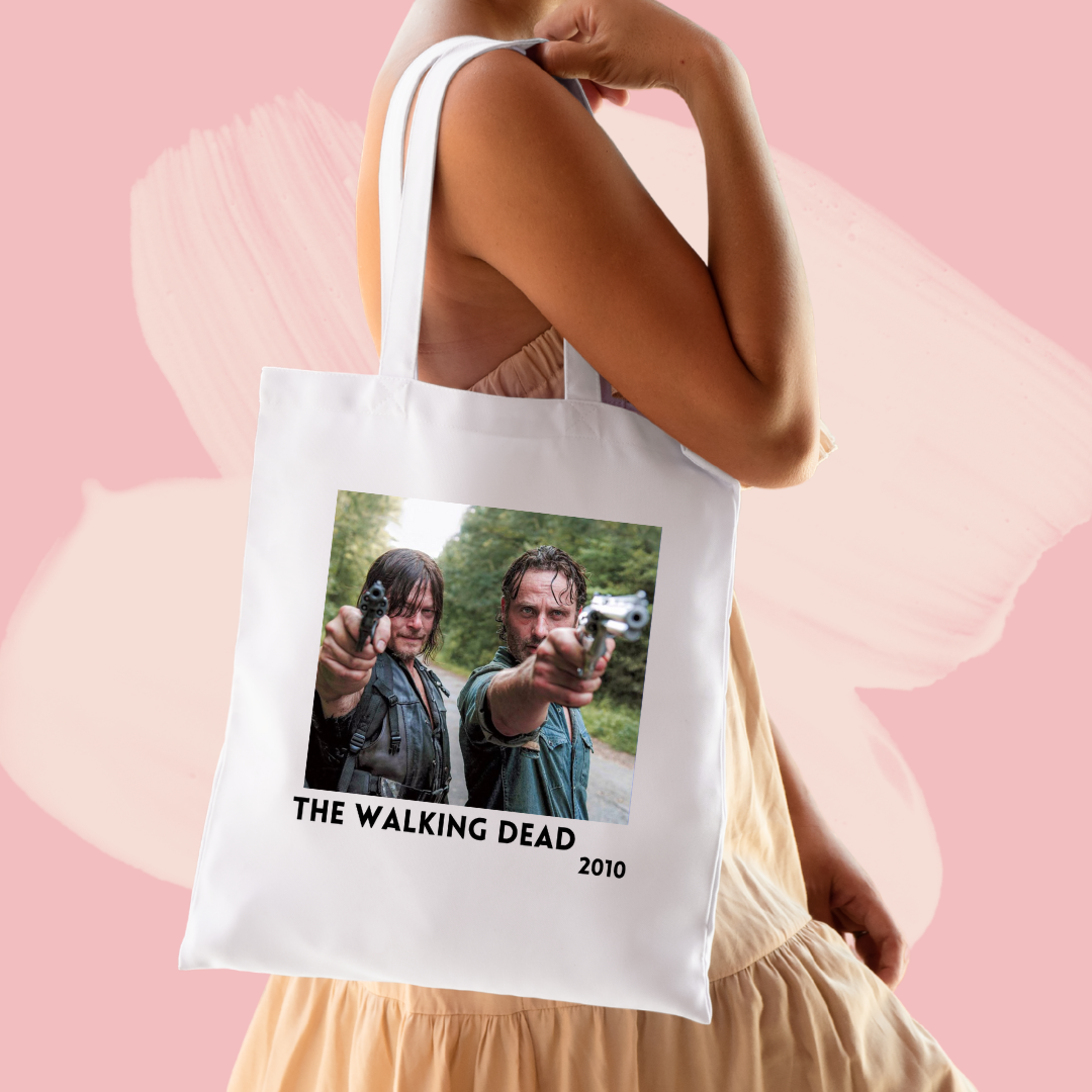 Torba bawełniana tote bag z nadrukiem serial the walking dead