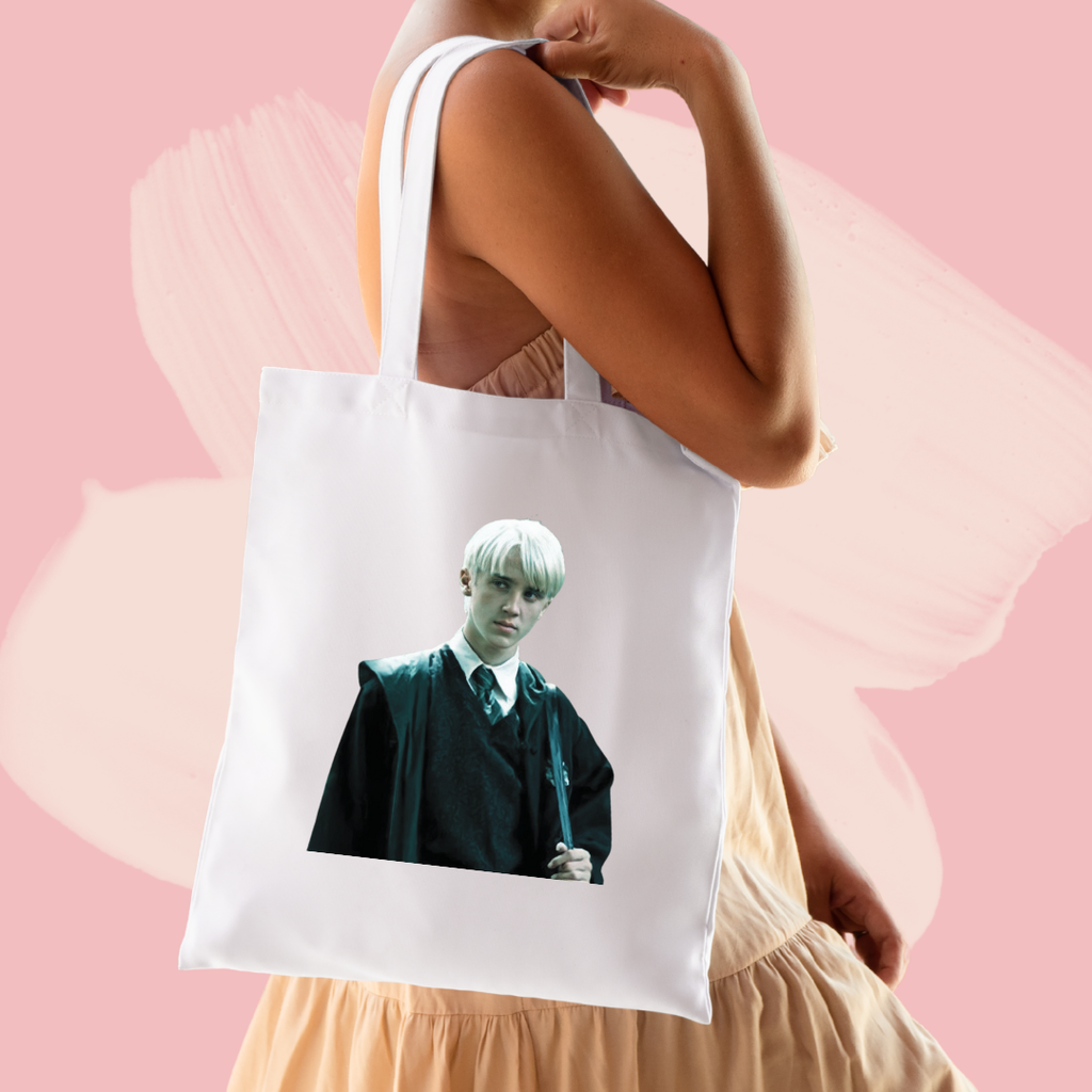 Torba bawełniana tote bag z nadrukiem draco malfoy harry potter