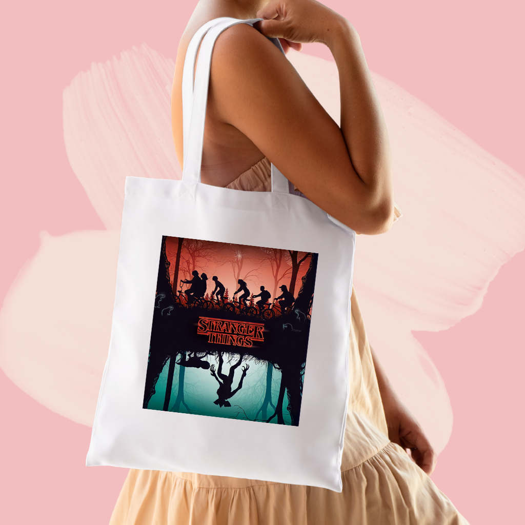 Torba bawełniana tote bag z nadrukiem stranger things