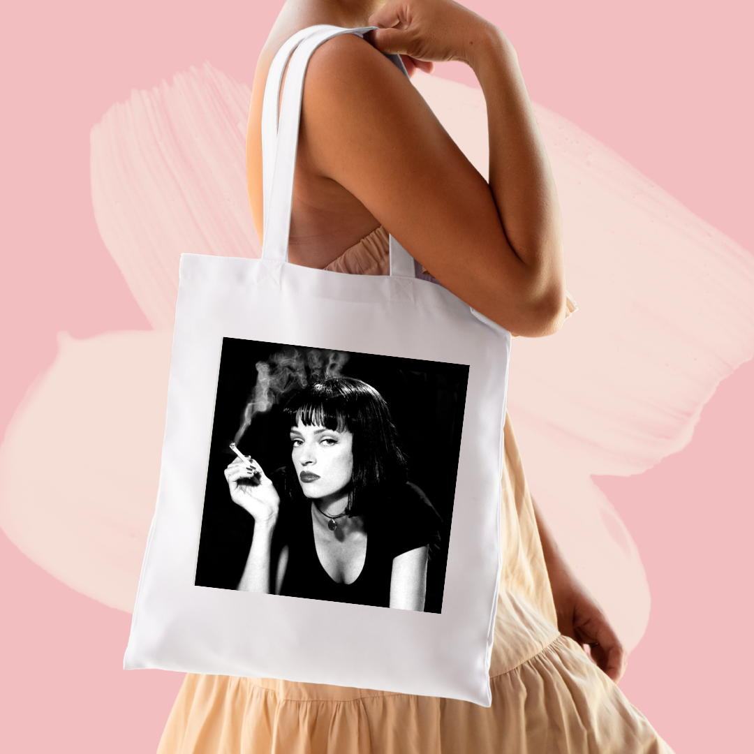 Torba bawełniana tote bag z nadrukiem pulp fiction mia wallace