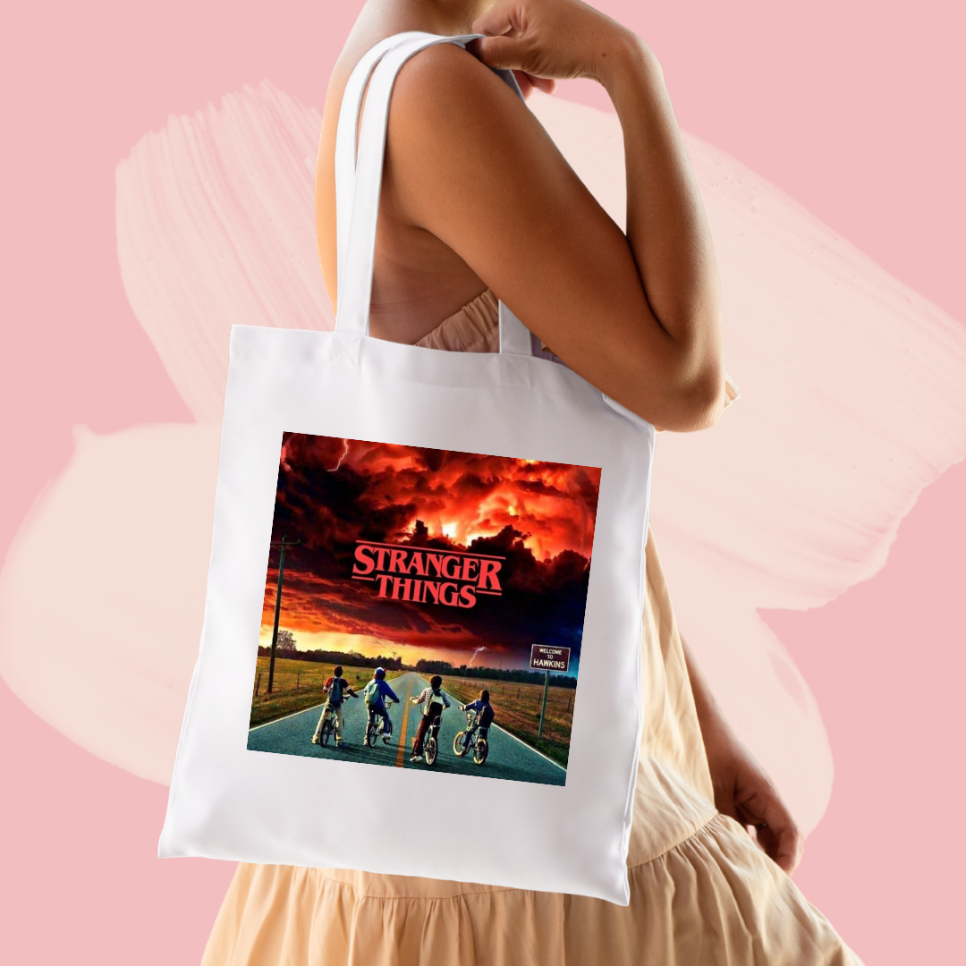 Torba bawełniana tote bag z nadrukiem stranger things