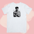 Biały T-shirt oversize bawełniany z nadrukiem wolverine marvel x-men