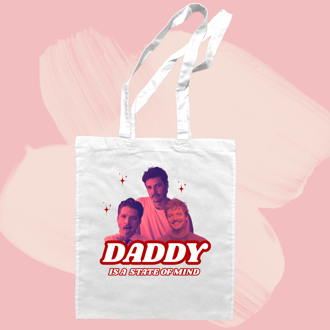 Torba bawełniana tote bag z nadrukiem pedro pascal daddy