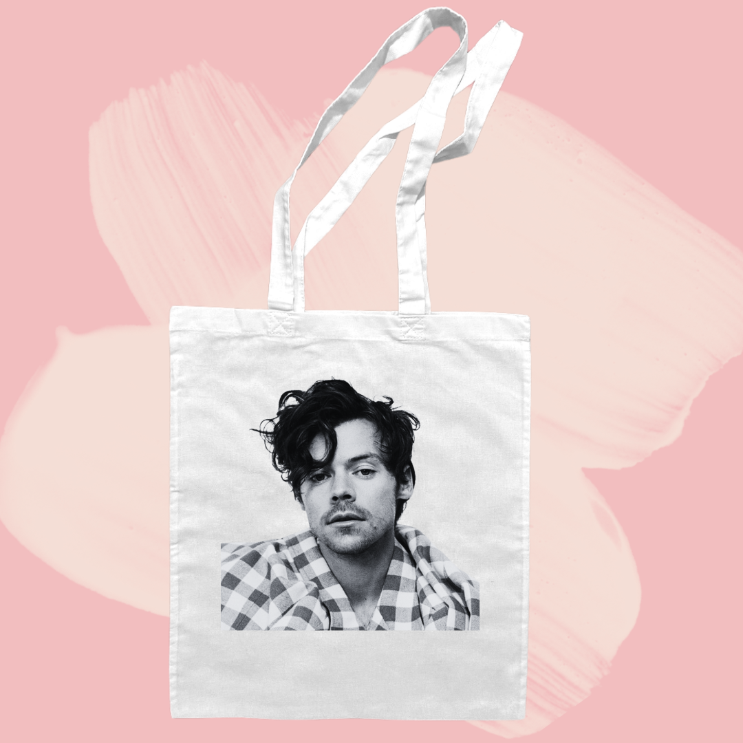 Torba bawełniana tote bag z nadrukiem harry styles