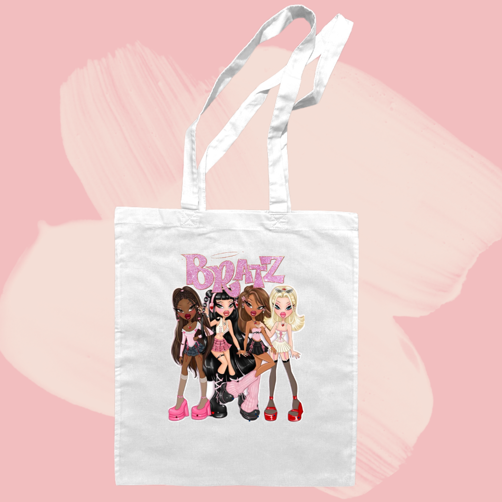 Torba bawełniana tote bag z nadrukiem bratz 00s
