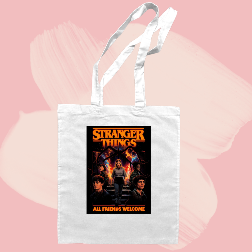 Torba bawełniana tote bag z nadrukiem stranger things