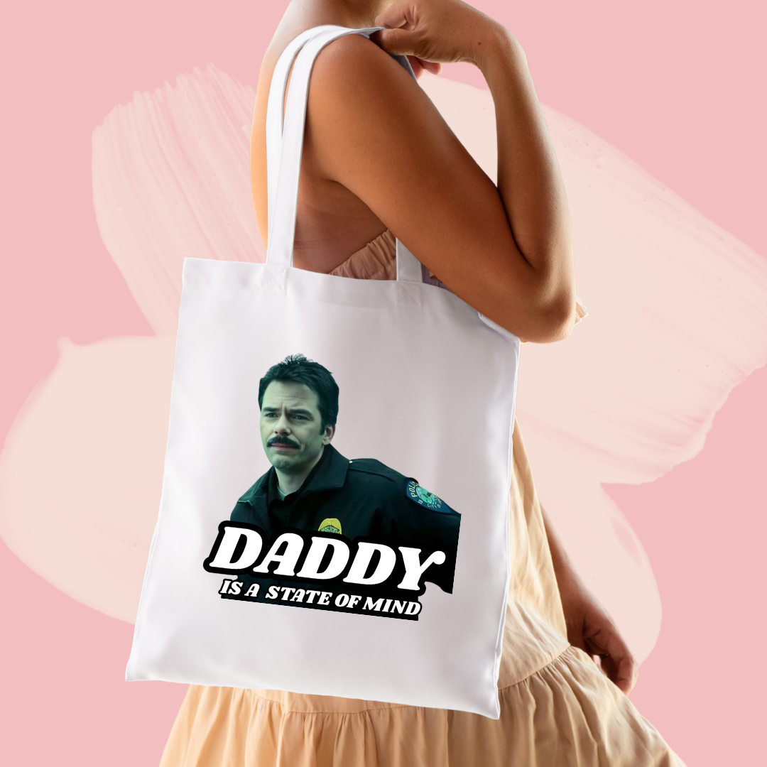 Torba bawełniana tote bag z nadrukiem charlie swan daddy zmierzch twilight