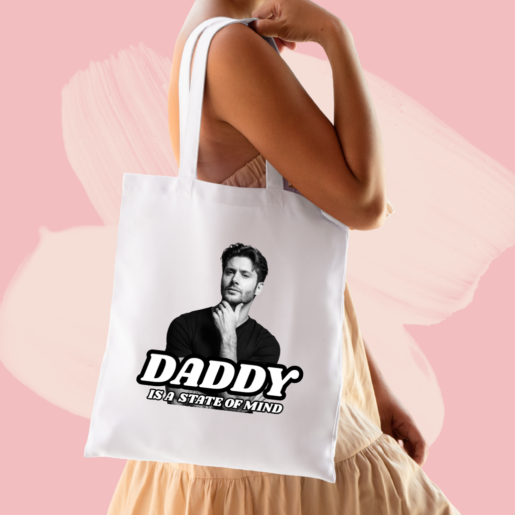 Torba bawełniana tote bag z nadrukiem jensen ackles daddy