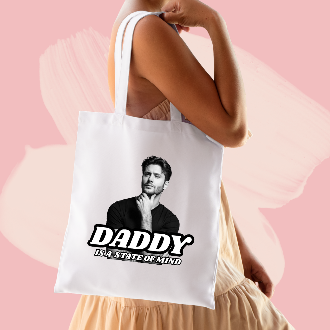 Torba bawełniana tote bag z nadrukiem jensen ackles daddy