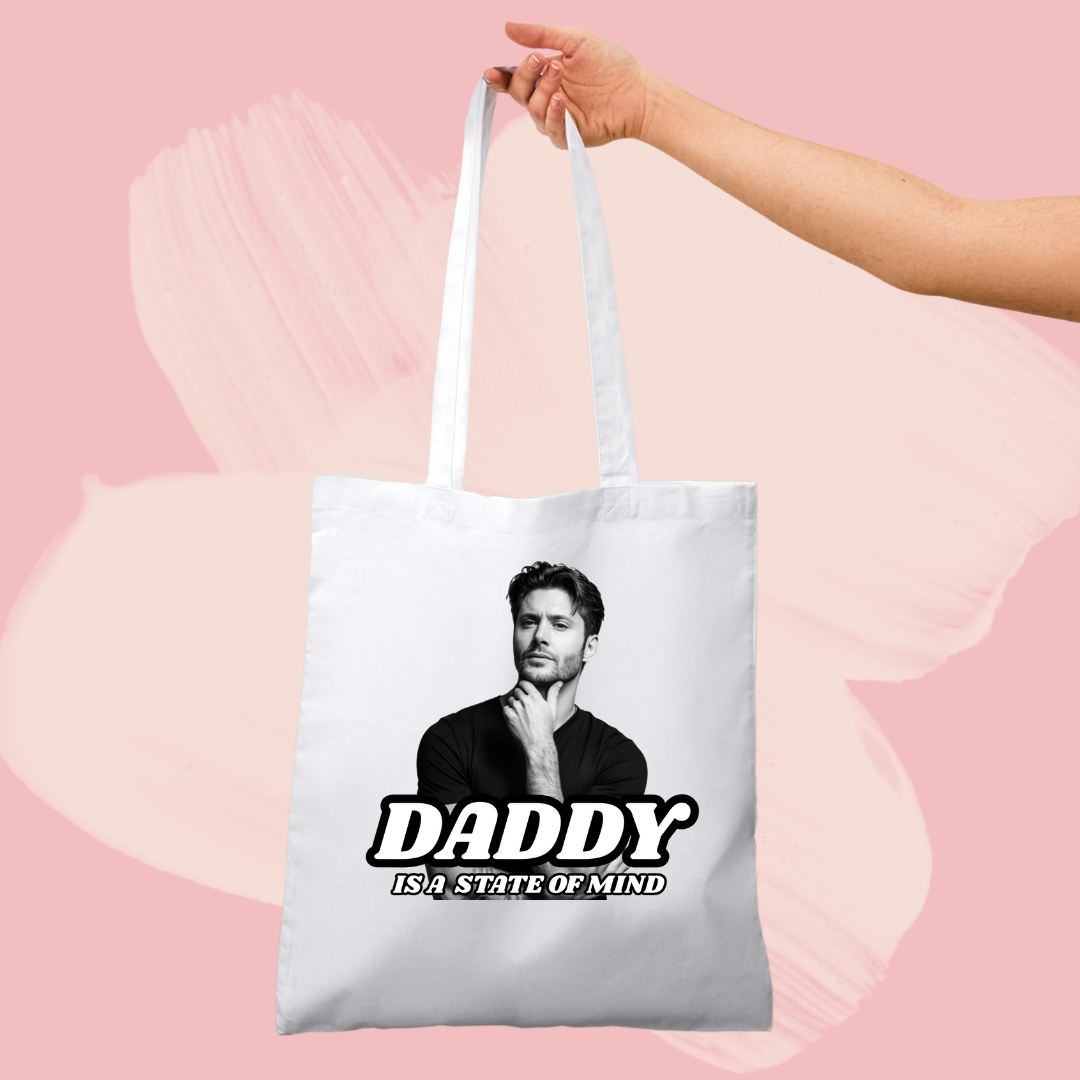 Torba bawełniana tote bag z nadrukiem jensen ackles daddy