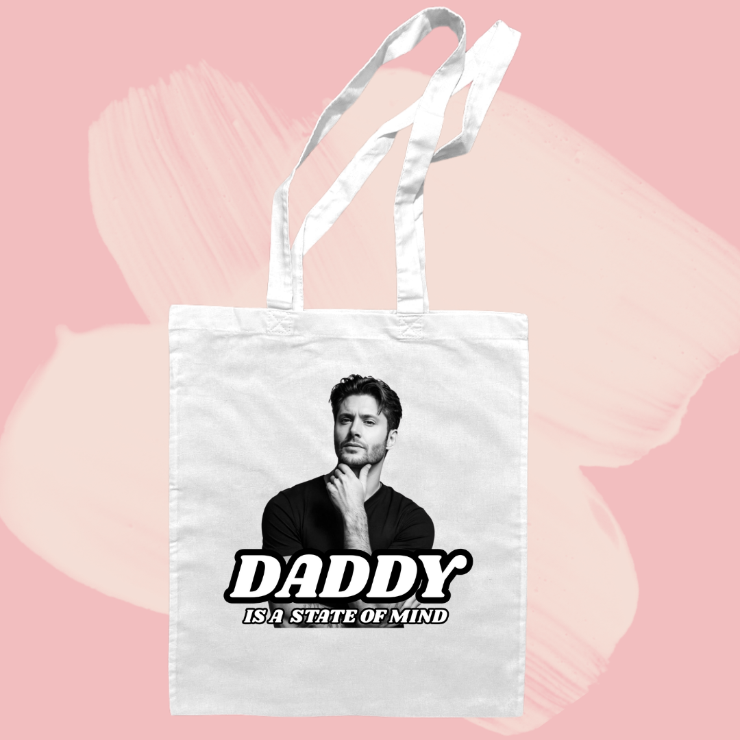 Torba bawełniana tote bag z nadrukiem jensen ackles daddy