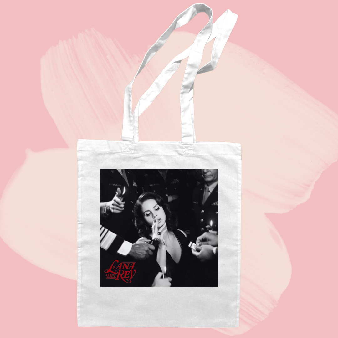 Torba bawełniana tote bag z nadrukiem lana del rey