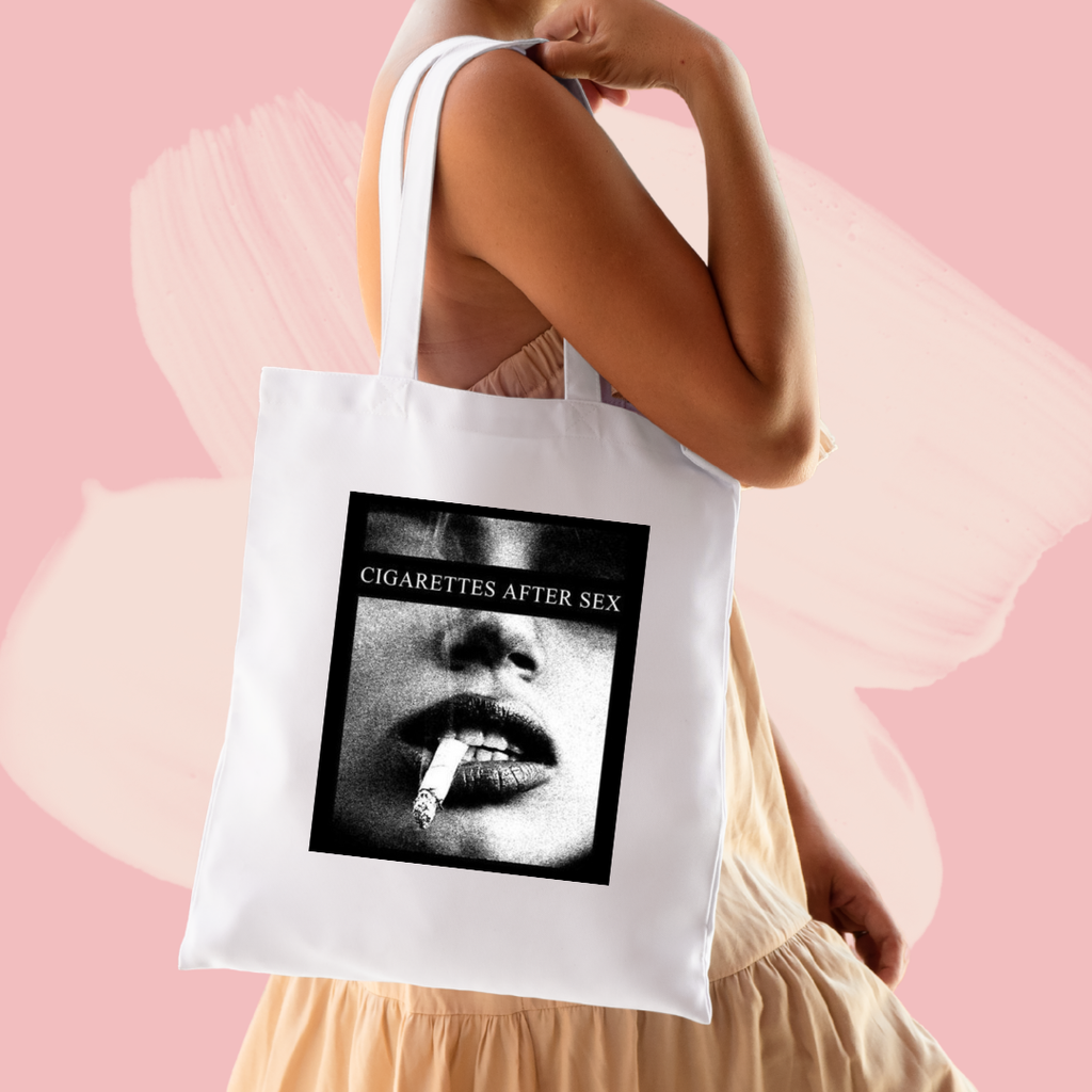 Torba bawełniana tote bag z nadrukiem cigarettes after sex