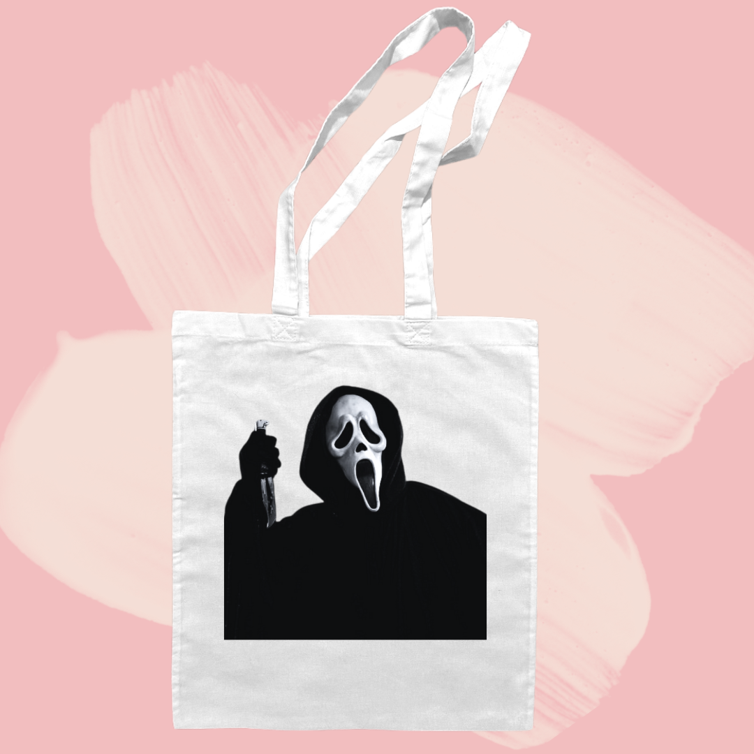 Torba bawełniana tote bag z nadrukiem krzyk scream