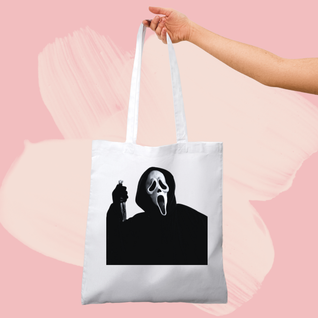 Torba bawełniana tote bag z nadrukiem krzyk scream